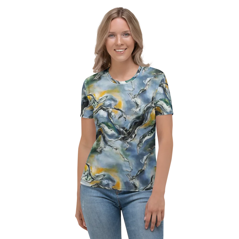 Whale Song on Women's Crew Neck T-Shirt — Front