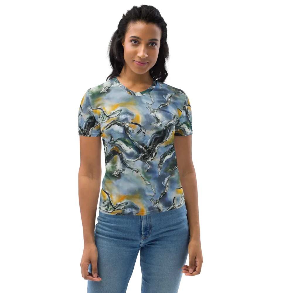 Whale Song on Women's Crew Neck T-Shirt — Front