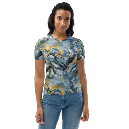 Whale Song on a Women's Crew Neck T-Shirt