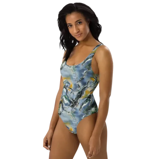 Whale Song on a One-Piece Swimsuit
