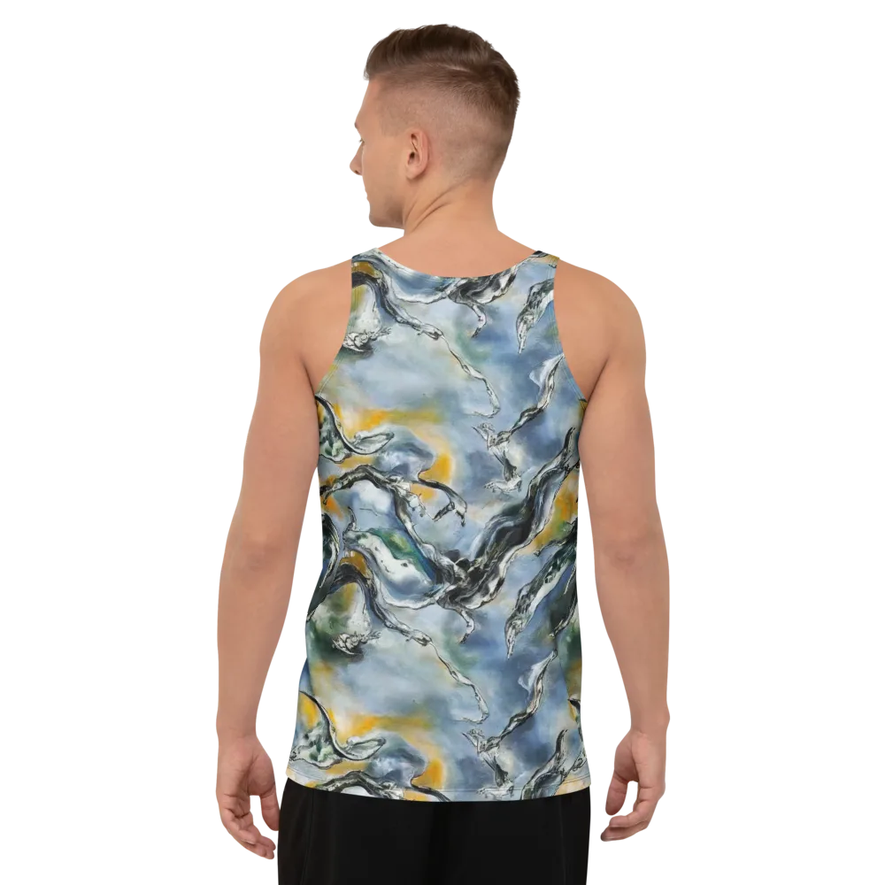 Whale Song on Men's Tank Top — Back