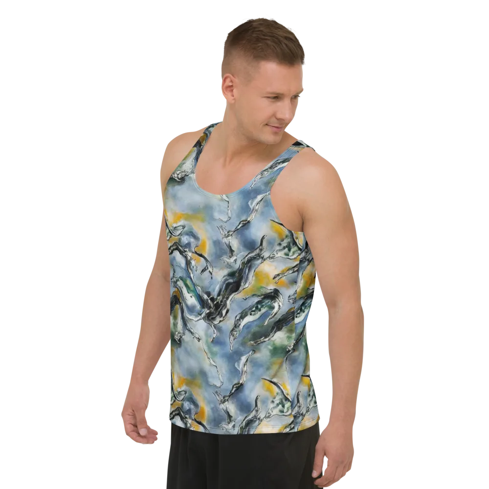 Whale Song on Men's Tank Top — Left Front