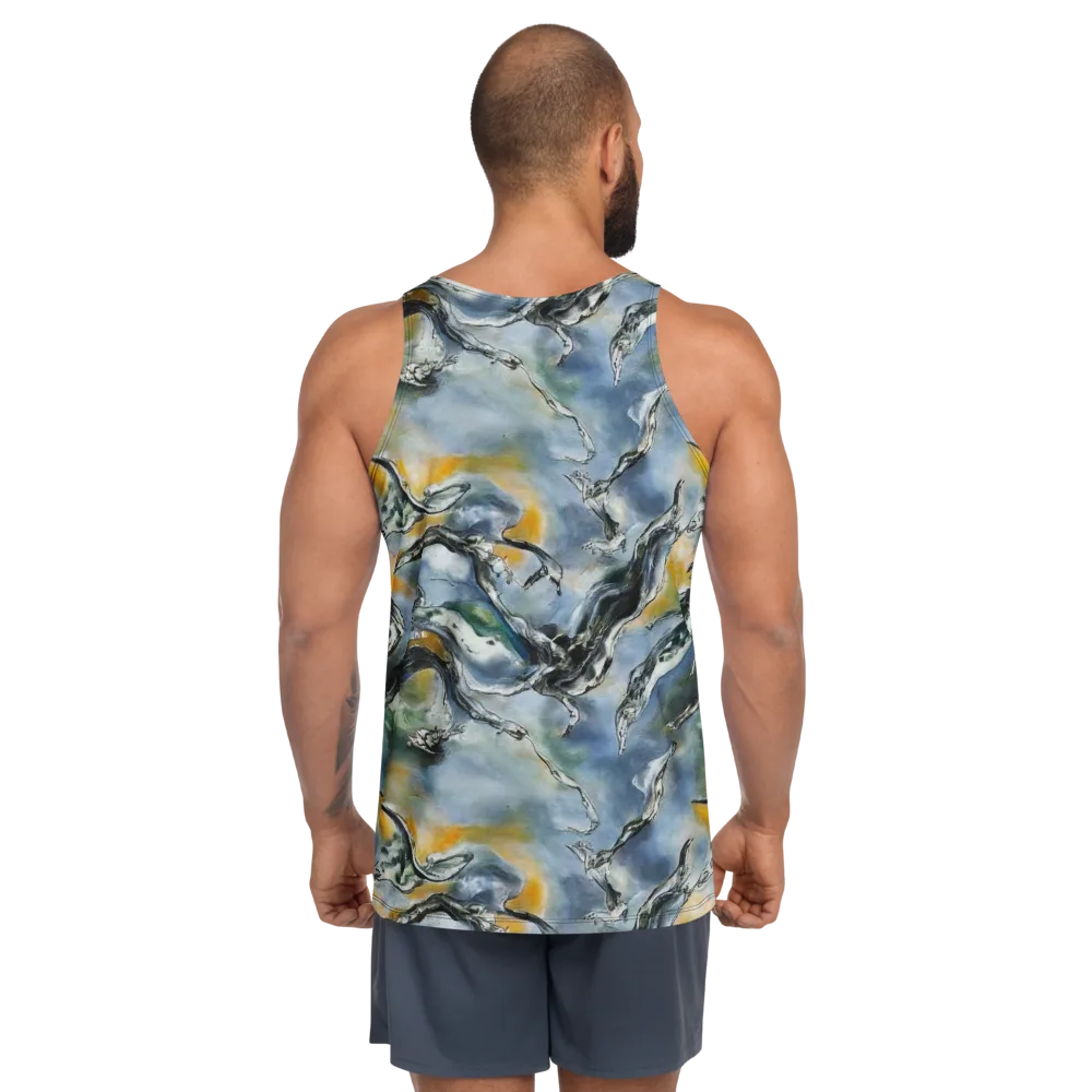 Whale Song on Men's Tank Top — Back