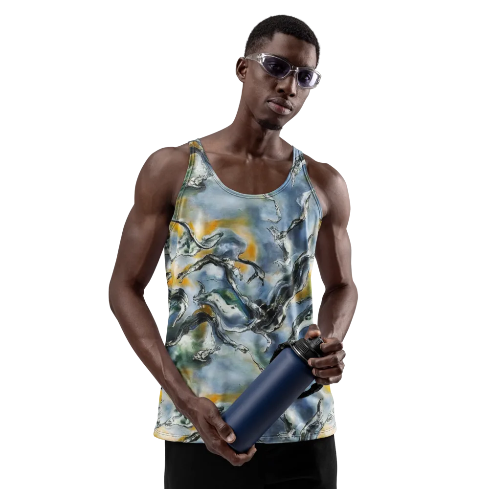 Whale Song on Men's Tank Top — Front