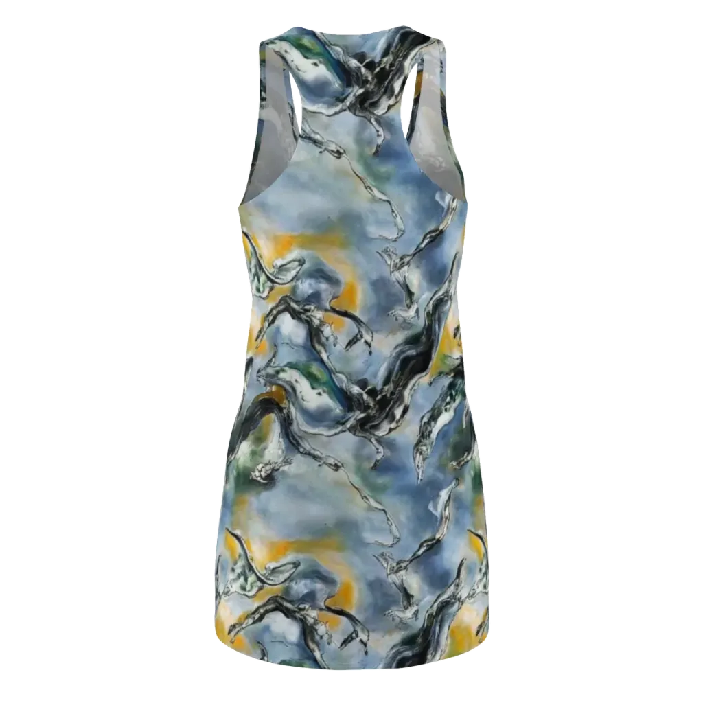 Whale Song on Racerback Dress — Back