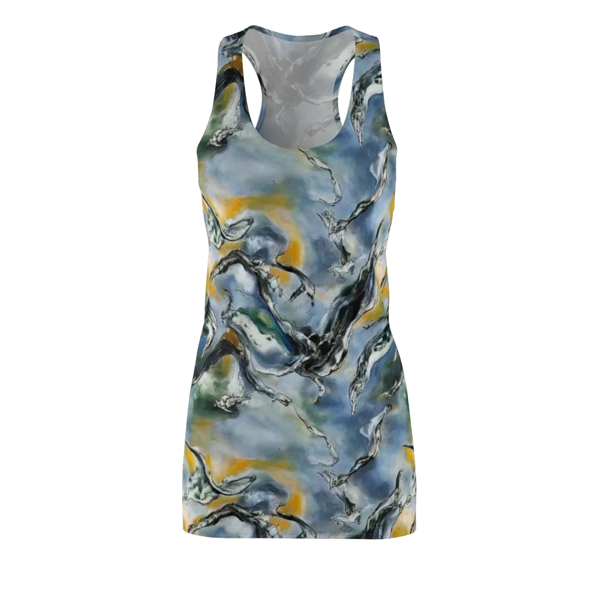 Whale Song on Racerback Dress — Front