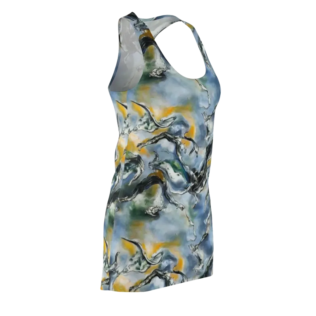 Whale Song on Racerback Dress — Front Side