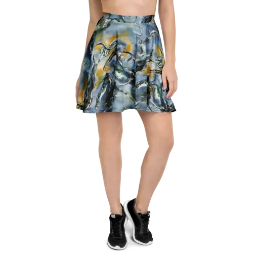 Whale Song on a Skater Skirt