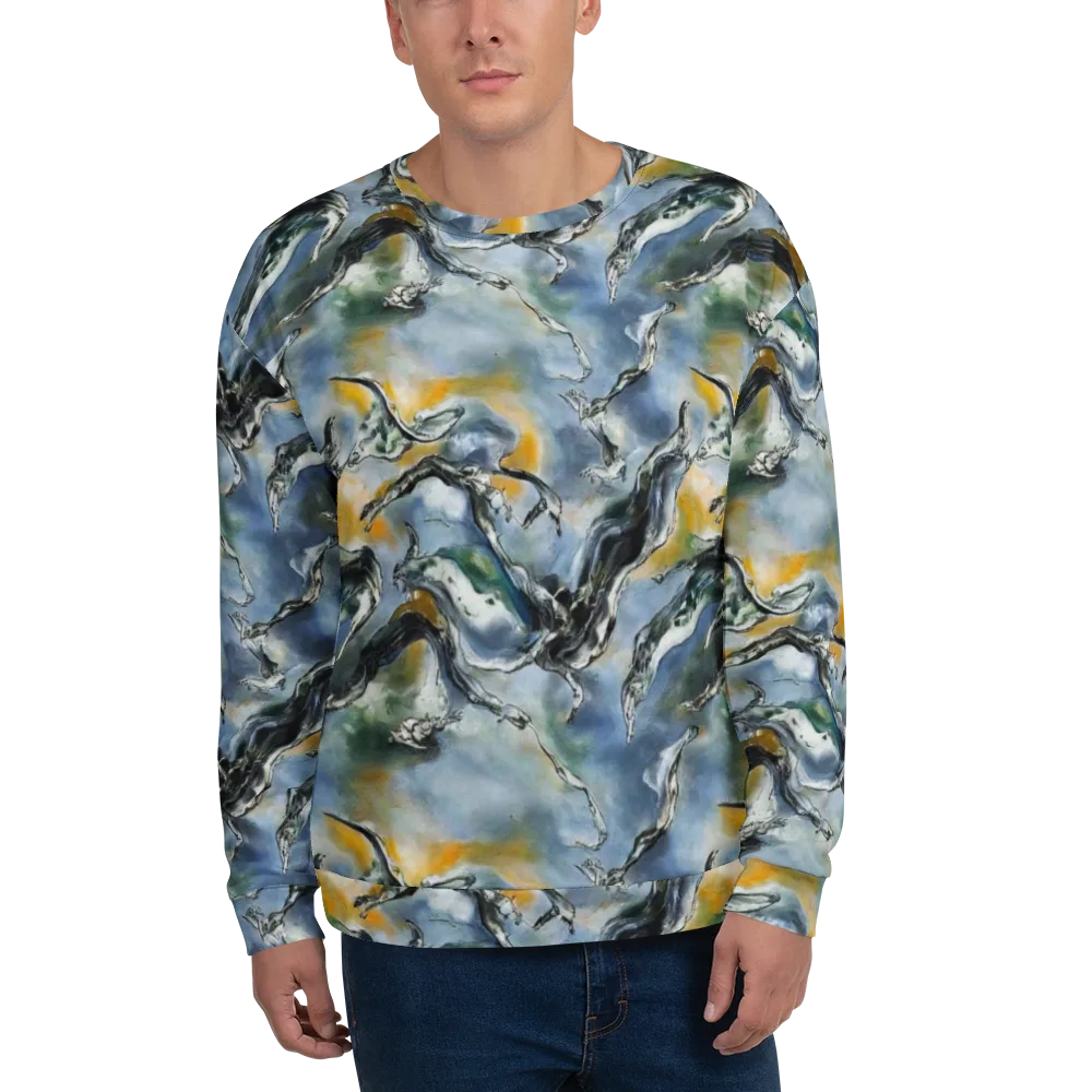 Whale Song on Sweatshirt — Front