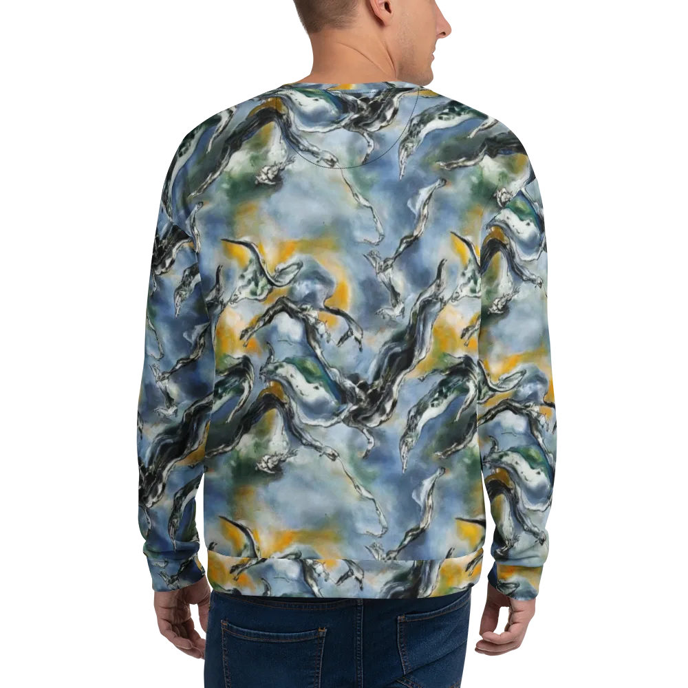 Whale Song on Sweatshirt — Back