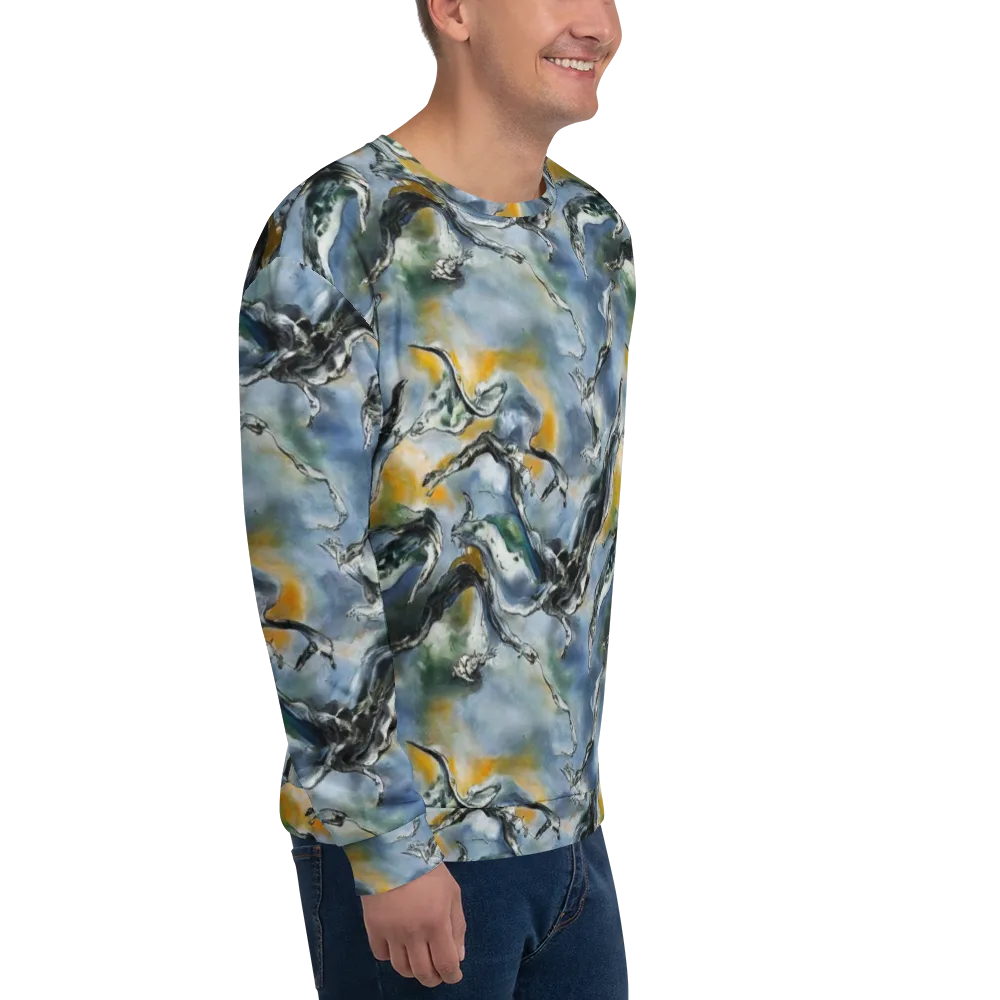 Whale Song on Sweatshirt — Right Front