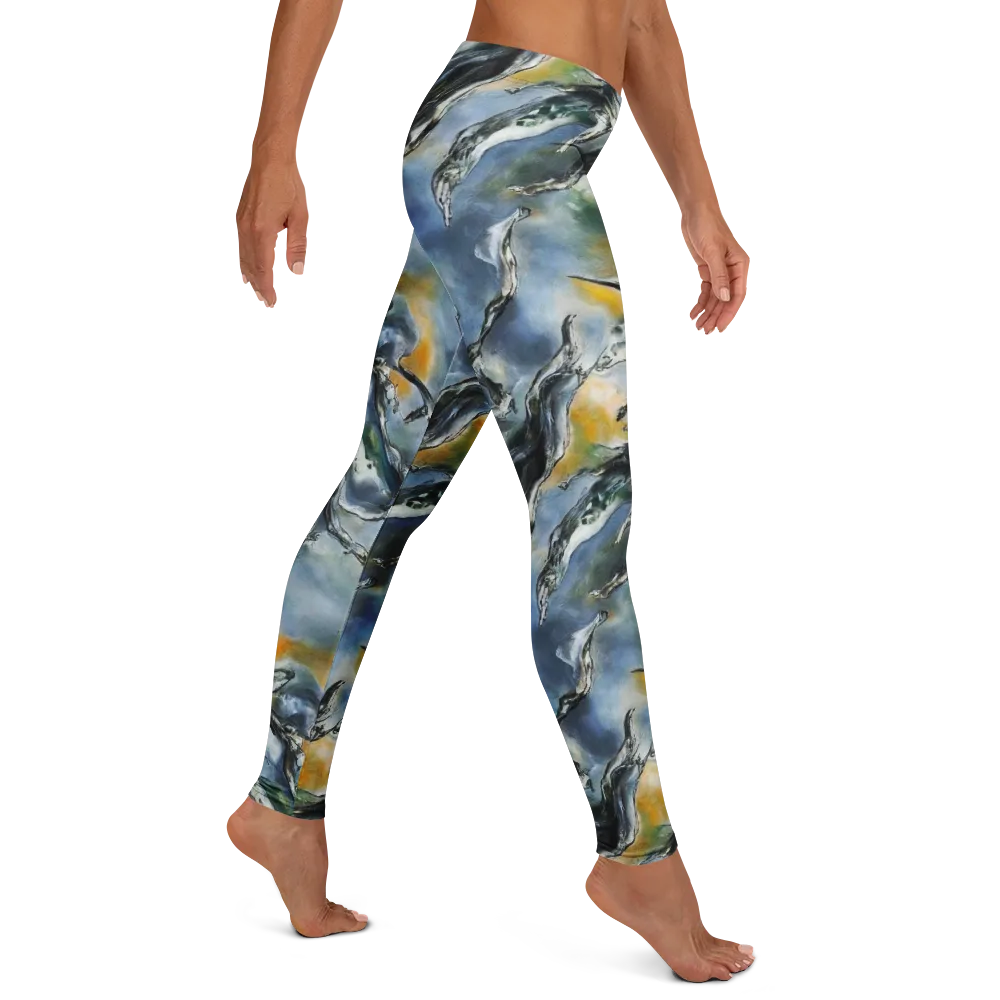 Whale Song on Leggings — Right