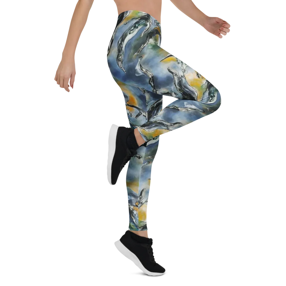 Whale Song on Leggings — Right