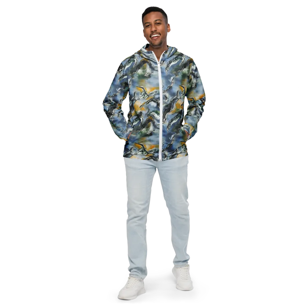 Whale Song on Men's Windbreaker — Front