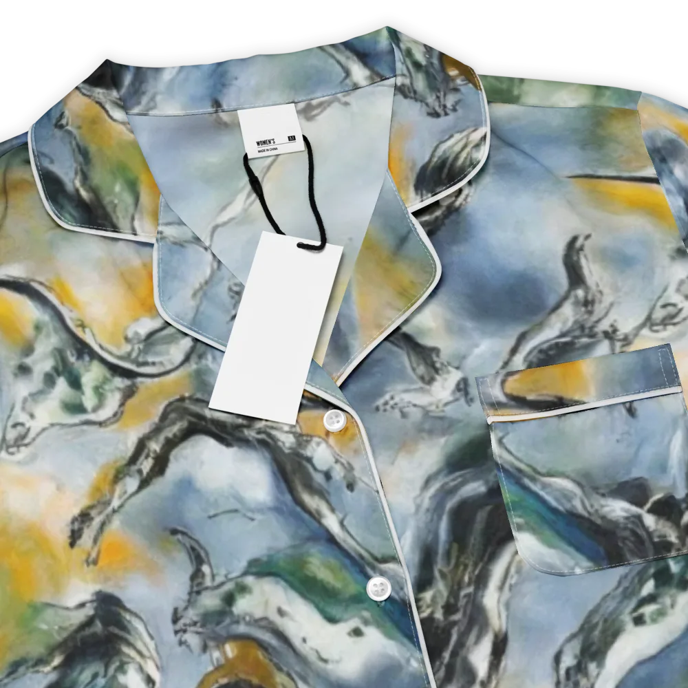 Whale Song on Women's Short Sleeve Pajama Top — Product details