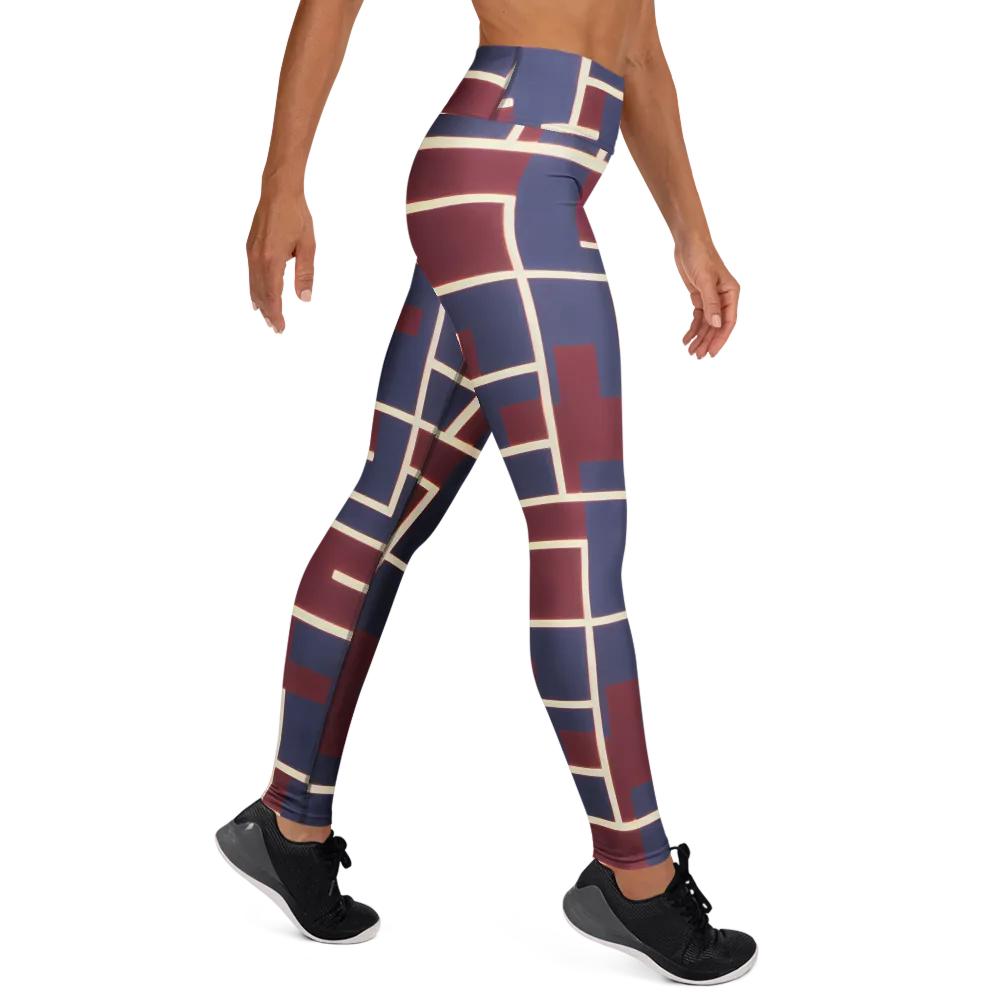 Luminous Maze on Yoga Leggings — Right