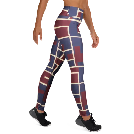 Luminous Maze on a Yoga Leggings