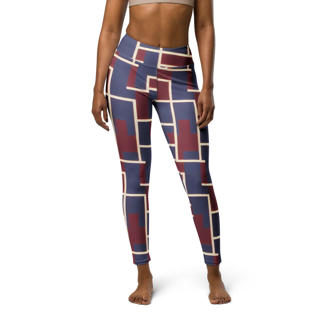 Luminous Maze on Yoga Leggings — Front