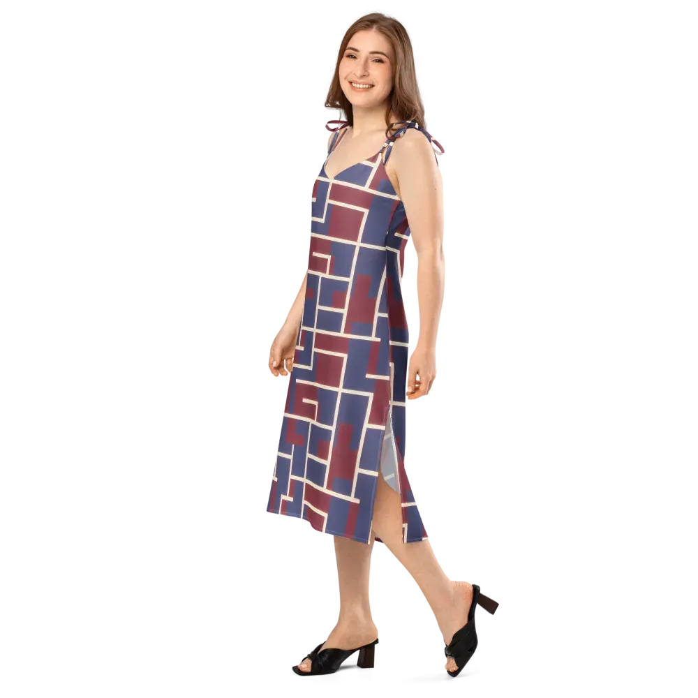 Luminous Maze on Slip Dress — Left Front