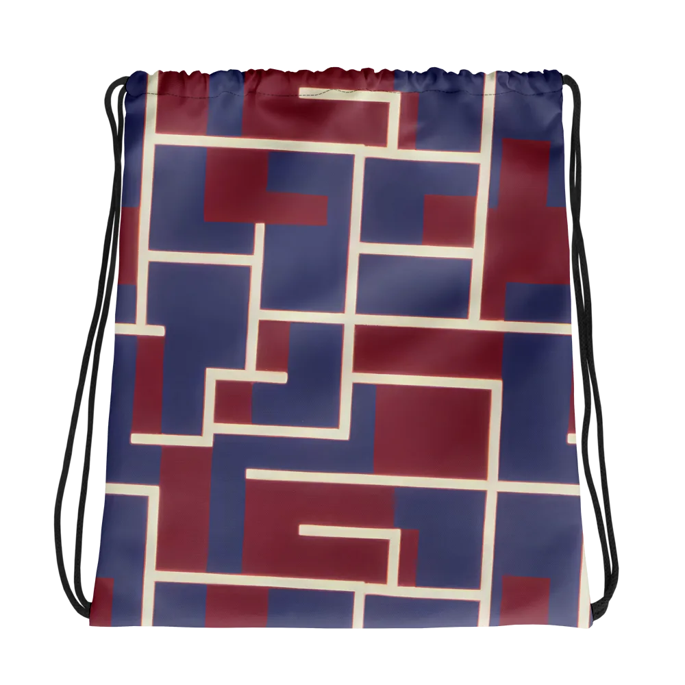 Luminous Maze on Drawstring Bag — Photo