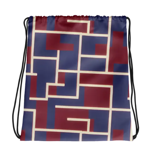Luminous Maze on a Drawstring Bag