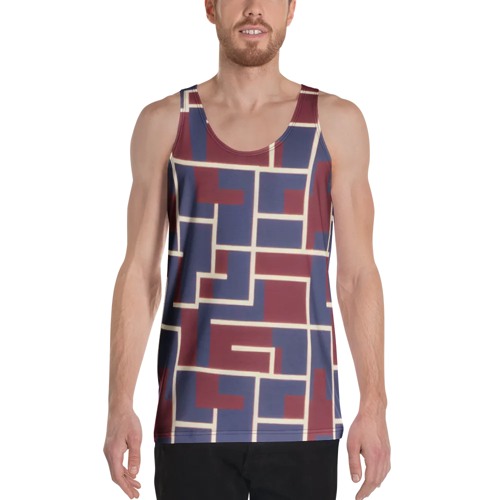 Luminous Maze on Men's Tank Top — Front