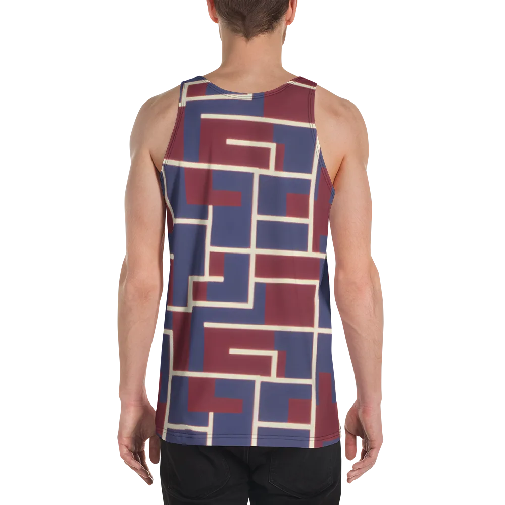 Luminous Maze on Men's Tank Top — Back
