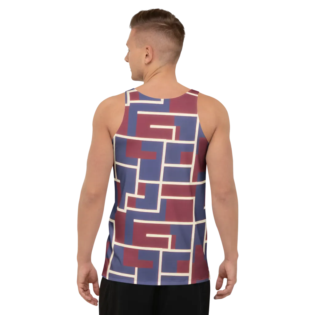 Luminous Maze on Men's Tank Top — Back