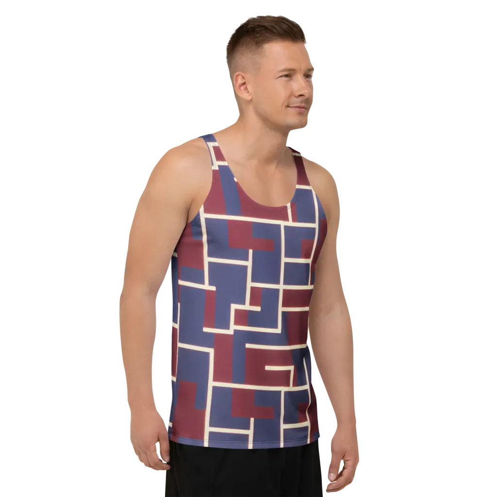 Luminous Maze on Men's Tank Top — Right Front