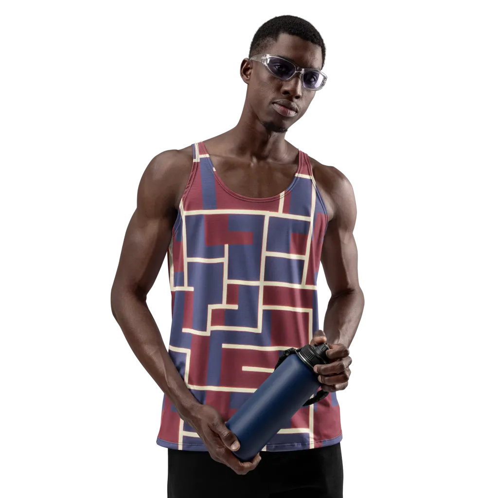 Luminous Maze on Men's Tank Top — Front