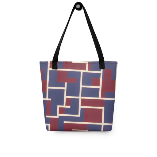 Luminous Maze on a Tote Bag