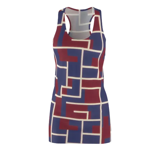 Luminous Maze on a Racerback Dress