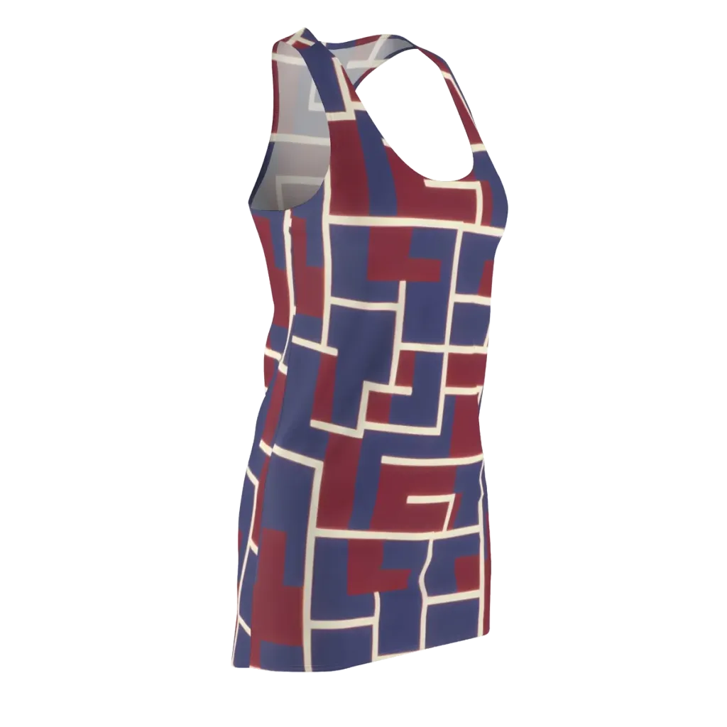 Luminous Maze on Racerback Dress — Front Side