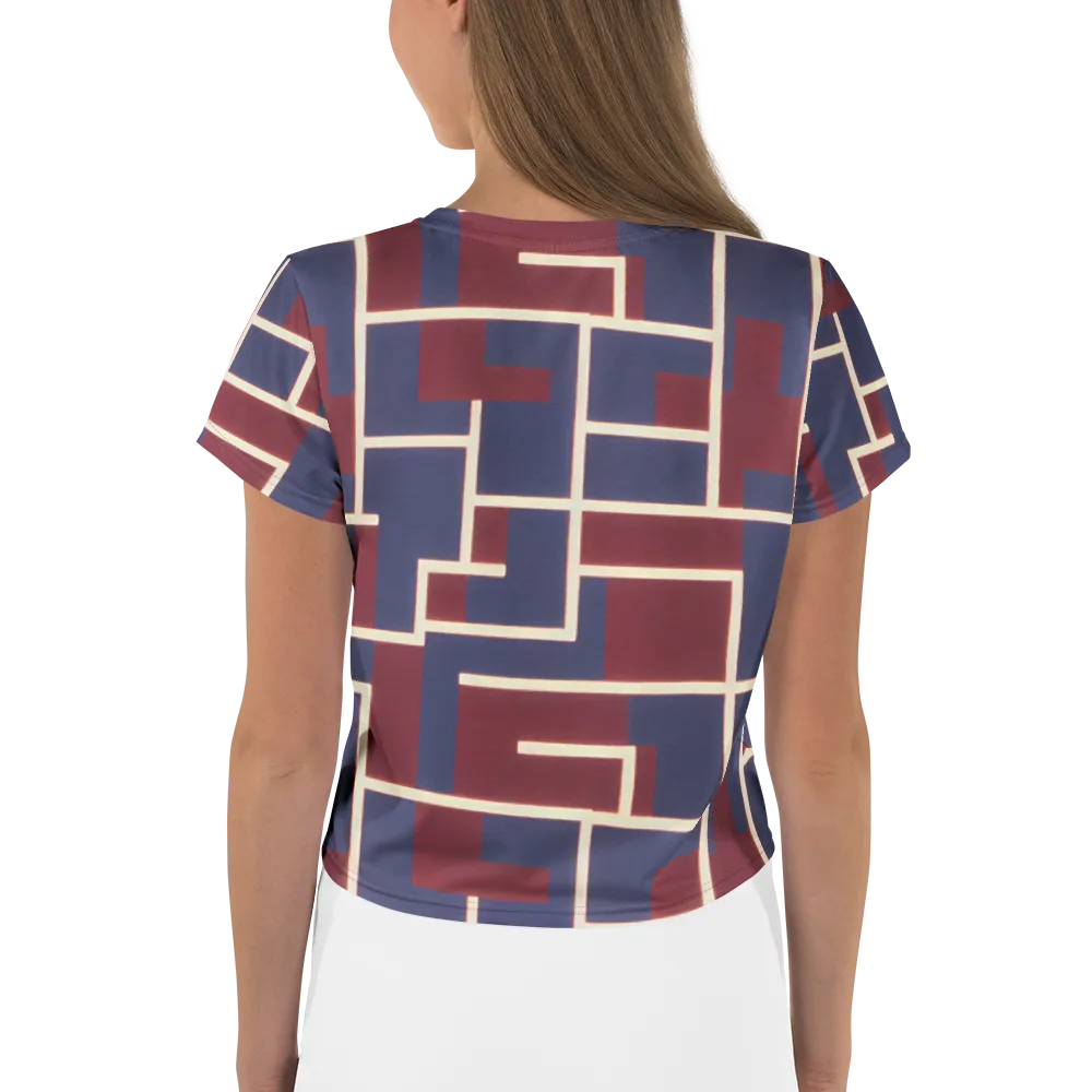 Luminous Maze on Crop Tee — Back