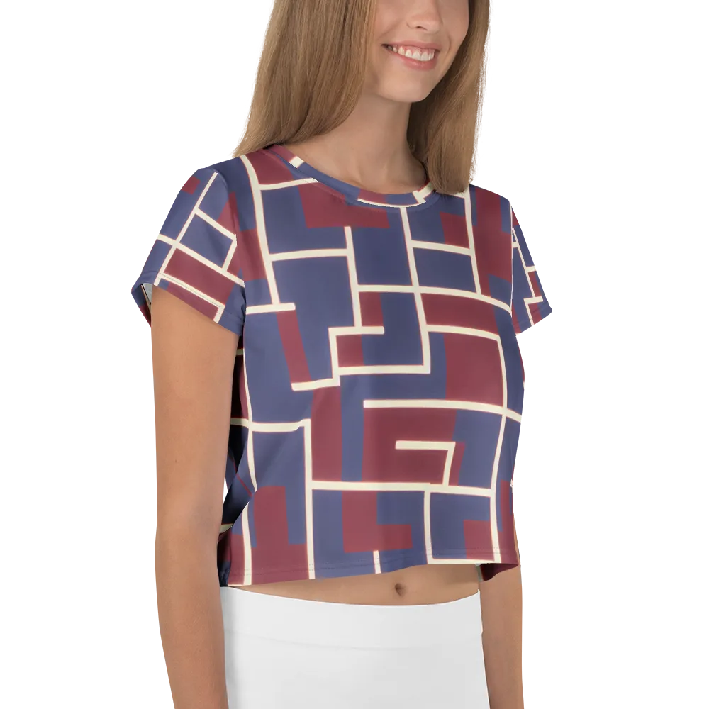 Luminous Maze on Crop Tee — Right
