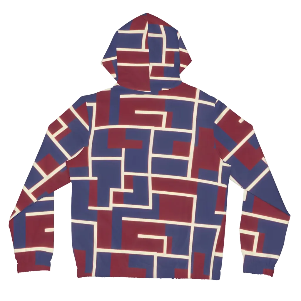 Luminous Maze on Women's Full-Zip Hoodie — Back