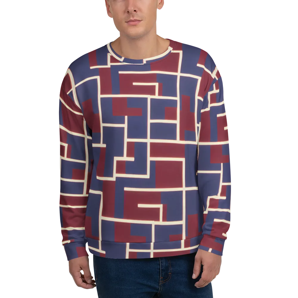 Luminous Maze on Sweatshirt — Front