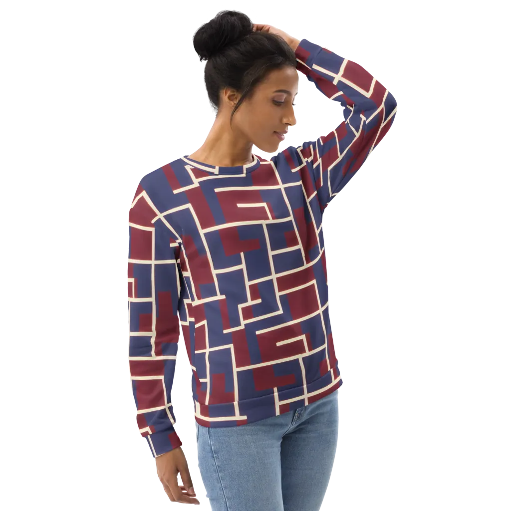 Luminous Maze on Sweatshirt — Right Front