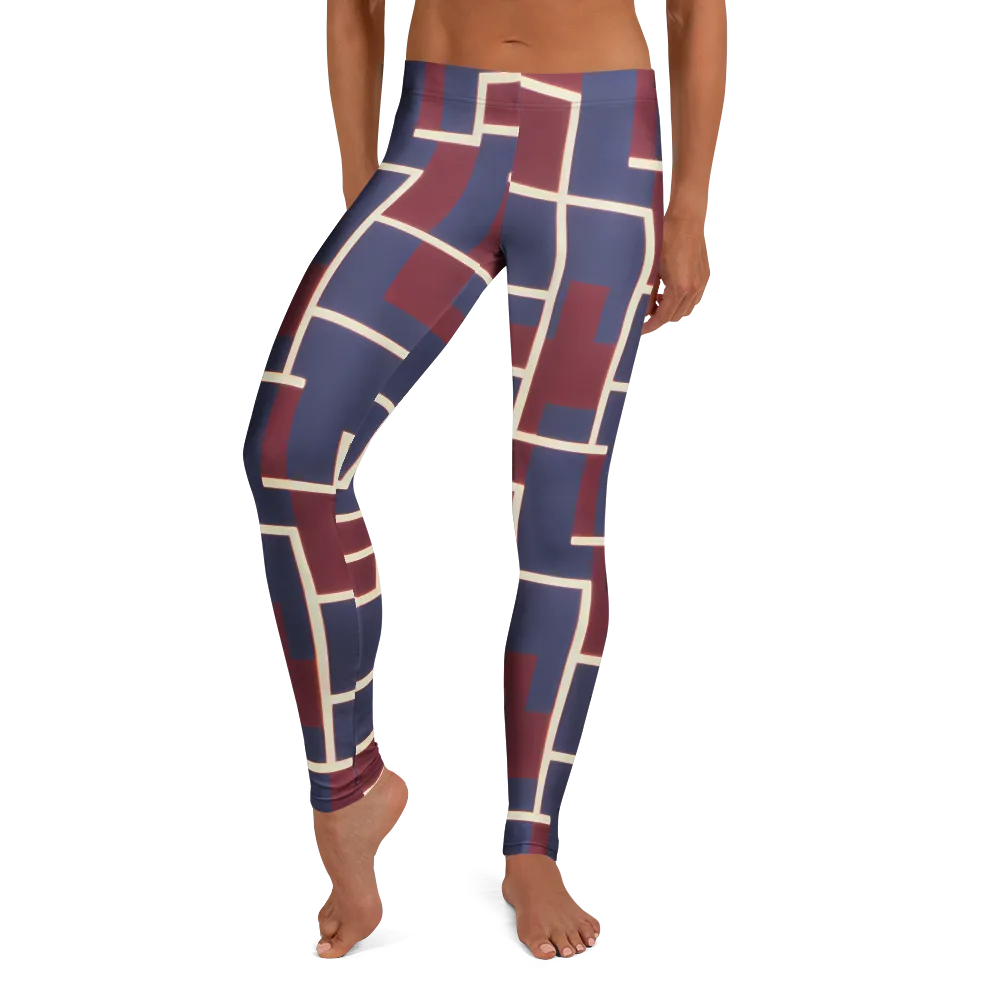 Luminous Maze on Leggings — Front