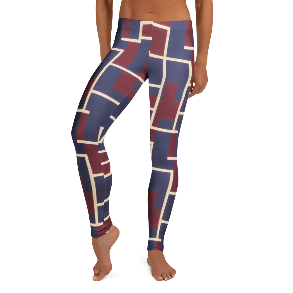 Luminous Maze on Leggings — Front
