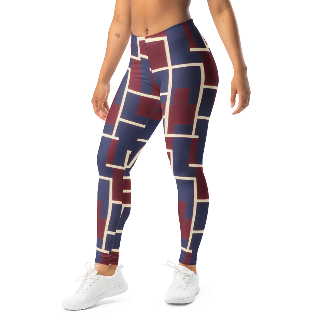 Luminous Maze on Leggings — Left Front
