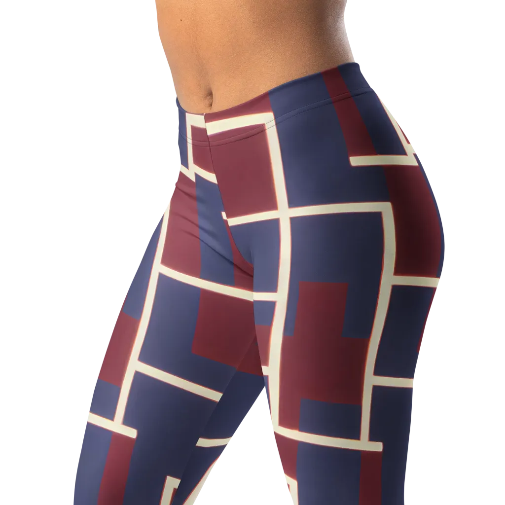 Luminous Maze on Leggings — Left Front