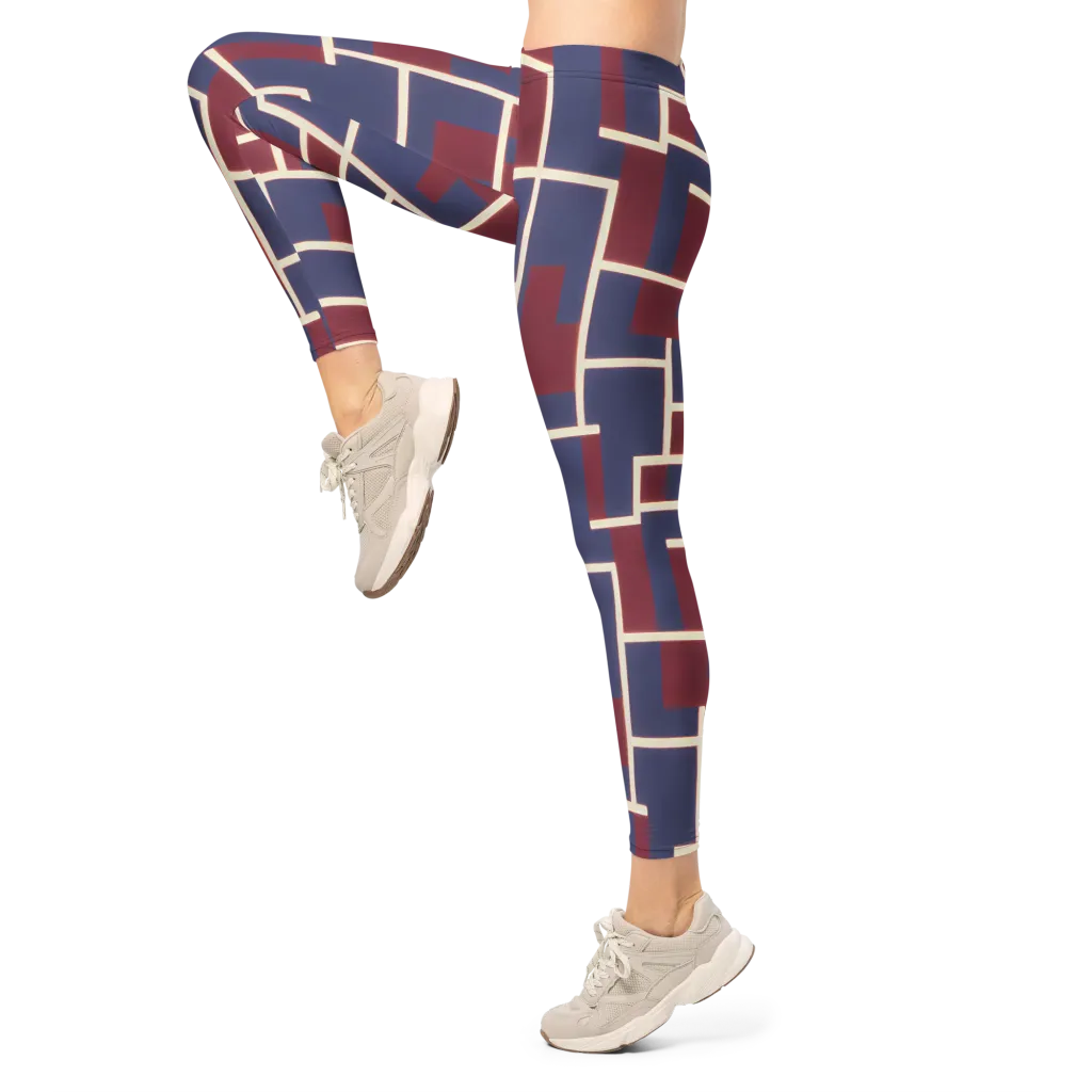 Luminous Maze on Leggings — Left