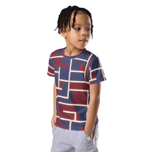 Luminous Maze on a Kids Crew Neck T-Shirt