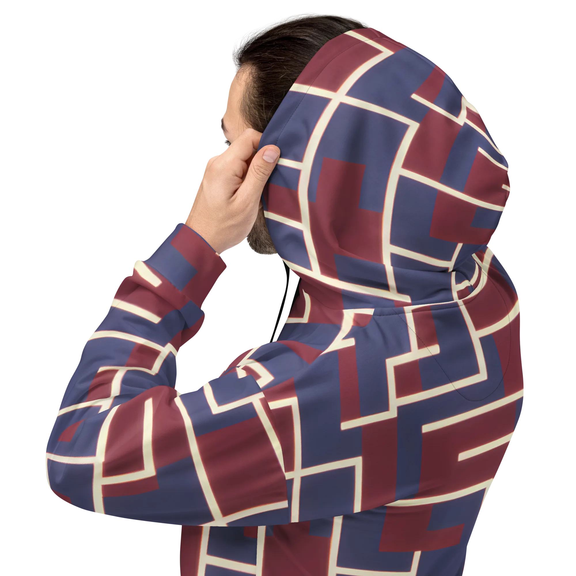 Luminous Maze on Hoodie — Back