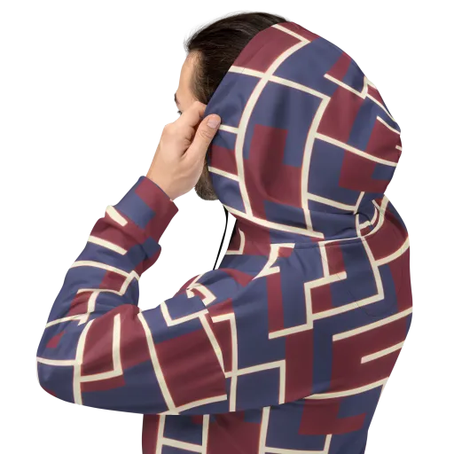 Luminous Maze on a Hoodie