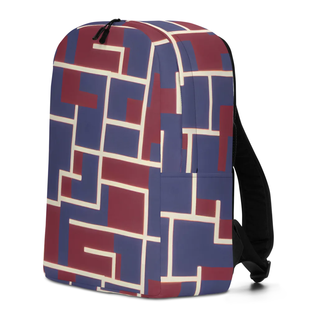 Luminous Maze on Minimalist Backpack — Left