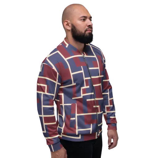 Luminous Maze on a Bomber Jacket