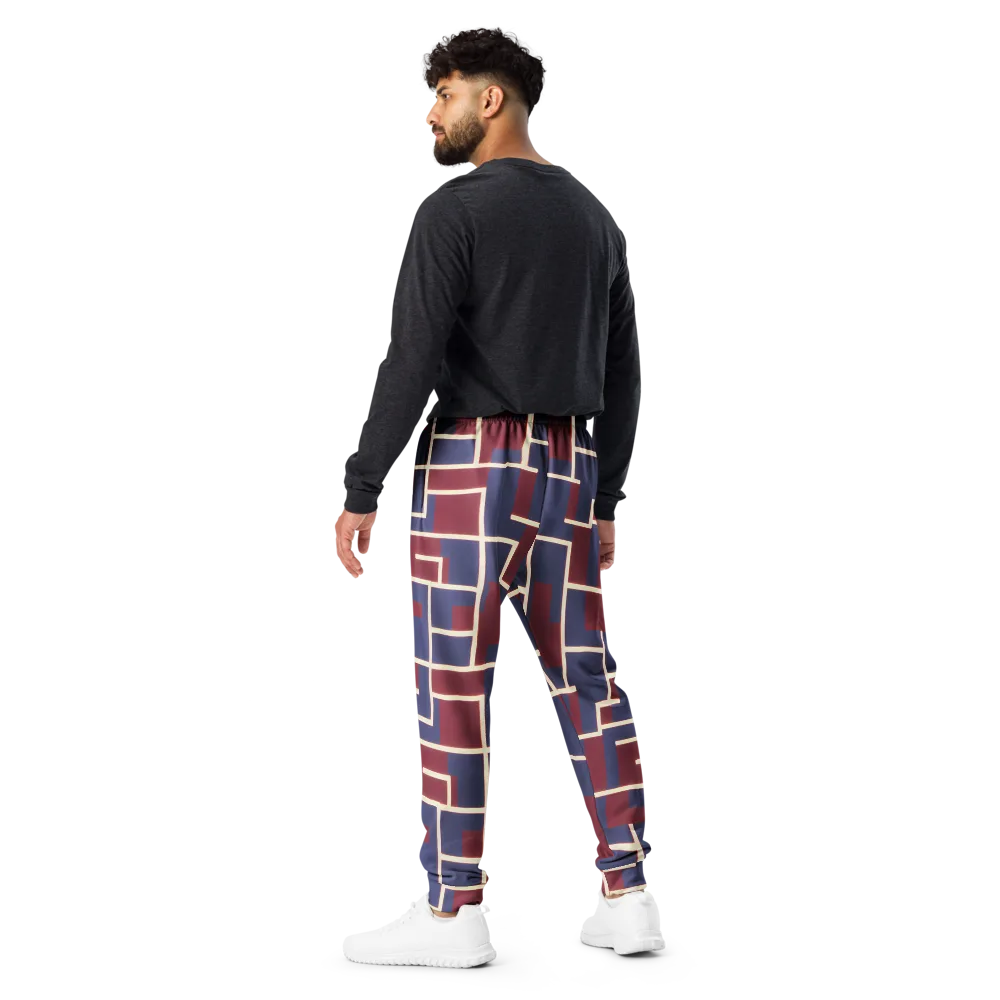Luminous Maze on Men's Joggers — Back