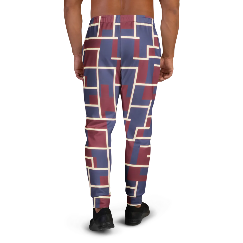 Luminous Maze on Men's Joggers — Back